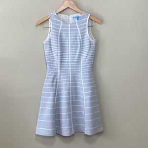 Antonio Melani Grey and White Fit and Flare